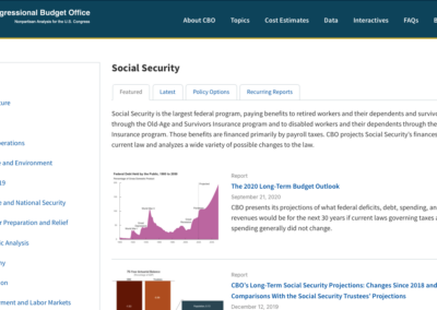 CBO Reports Social Security Insolvency